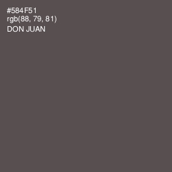 #584F51 - Don Juan Color Image
